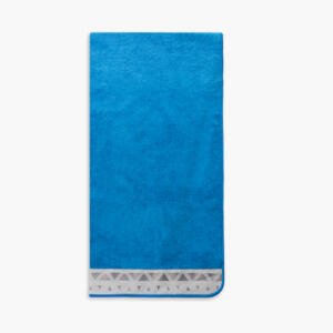 Bath Towel Marine Stripes/ Tuala Mandi Mikrofiber Norwex, Biru Telur